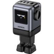 Resim Ugreen Nexode Uno 100W Robot Gan Hızlı Şarj Cihazı 3xusb-C, 1xusb-A, Gri, 45515B 