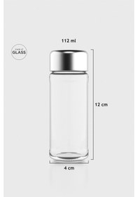 Resim Renga Voca 112 Ml Metal Kapaklı Cam Tuzluk 121011 Gümüş 