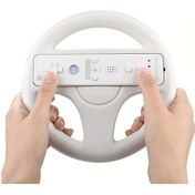 Resim Motion003 Beyaz 1 Adet Evrensel Wii Plastik Yarış Direksiyonu Uzaktan Kumandalı Oyun Aksesuarı 