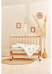 Resim Soley Boho Bebek Nevresim Takımı 100x150 Cm Yeşil 