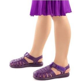 Resim Kiko Kids Fina Günlük Deniz Havuz Plaj Kız Çocuk Sandalet Ayakkabı Mor 