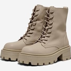 Resim ONLY ONLBANYU-3 PU MONOCHROME LACE BOOT NOOS Yürüyüş BotuKadın 