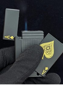 Resim RELATOS Kapaklı İskambil Kağıdı Figür Çakmak Yaratici Poker Tasarim Jet Alev Oyun Kartı Çakmak 
