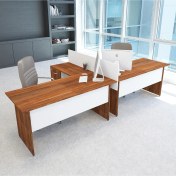 Resim Vena Nil L İkili Workstatıon Tek Panelli Çalışma Grubu İstasyonu 