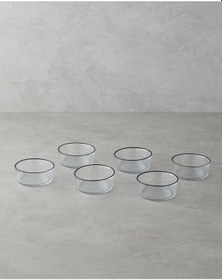 Resim English Home Luxe Cam 6'lı Çerezlik 9 Cm Şeffaf Şeffaf 