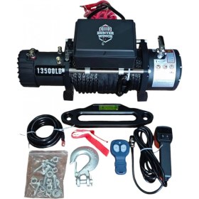 Resim Hunter Winch Hunter Vinç 13500 Lb Sentetik Halat 4X4 Offroad 12V 