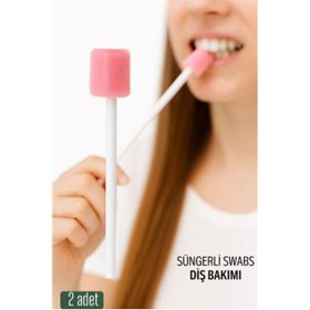 Resim Skygo Süngerli Swab - Ağız ve Diş Bakım Çubuğu - 2 Adet 
