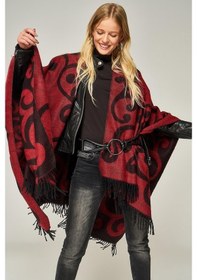 Resim Forum Fashion P001 Salma Desenli Jakarlı Panço 