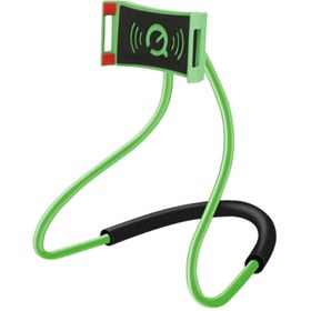 Resim Motoayna Telefon Tablet Tutucu Fosfor Yeşil Boyuna Asılabilen Oto Koltuk Masa Üstü Selfi Çubuğu 