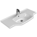 Resim Cerastyle 100x48 cm Yeni Klasik Etajerli Lavabo (TURKUAZ.081300-u) 