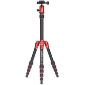 Resim Benro / Mefoto A-0350Q0R Mag.Alum.Colorful Travel Angel Tripod (Red) 