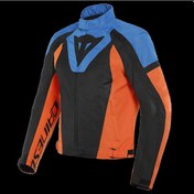 Resim Dainese Levante Air Blacklight Blue Flame Orange Tekstil Mont Dainese