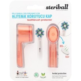 Resim Steriball Şarjlı Diş Fırçası Hijyenik Koruyucu Kap - Turuncu 2'li 