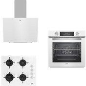 Resim Beko White Star 3'lü Ankastre Set (BFC 430 B - BOCD T 6011 EB - BDE 6040 B) Beko