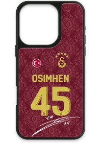 Resim Galatasaray Victor Osimhen 3. Forma İmzalı Cam Telefon Kılıfı - iPhone 16 Pro 