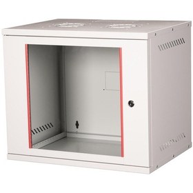 Resim Lande - 9u 19" Cam Kapaklı Duvar Tipi Rack Kabinet Genişlik: 544 Mm Derinlik: 400 Mm Açık Gri Demonte 