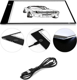 Resim valkyrie B132 Led Işıklı A4 Boy Çizim Kopyalama Eskiz Çizim Ultra İnce Animasyon Çizim Tableti 