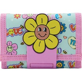 Resim Çocuk Para Portföyü Pembe 
