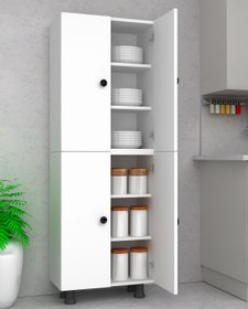 Resim %100 Mdf Çok Amaçlı Dolap 6 Bölmeli 60 cm 