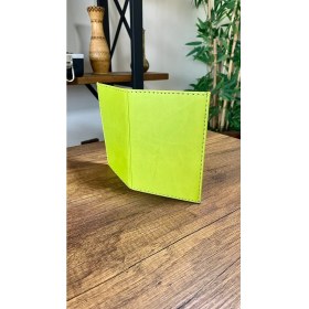 Resim Efe Deri Dikişli Araç Ruhsat Kılıfı Kabı Ruhsatlık Ruhsat Koruyucu 