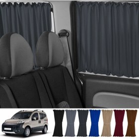 Resim Oto Pandami Fiat Fiorino 2007+ Uyumlu Füme Raylı Oto Perde Takımı 