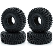 Resim Shineyee 1/10 Rc Araç Lastikleri - Trx4, Axial Scx10 Uyumlu 4 Adet Kauçuk Tekerlek 117x47mm 