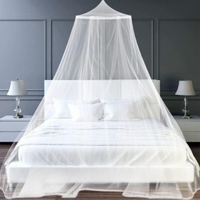 Resim Çift Kişilik Yatak Sivrisinek Ağı - 250x1050x60cm / 250x900x60cm %100 Mikrofiber Tül, Kolay Kurulum Elektrik Gerektirmez, İç/Dış Mekan Kullanımı için Yatak Odası, Kamp, Seyahat - Beyaz, Sivrisinek Kovucu 