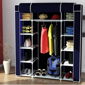 Resim Genel Markalar Çift Yandan Raflı Bez Dolap -plastik Profil (155cm-132cm) 