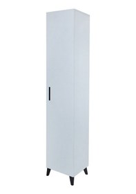 Resim Alesta Life Tek Kapaklı 4 Raflı Mutfak Banyo Kiler Dolabı Çok Amaçlı Dolap Beyaz 