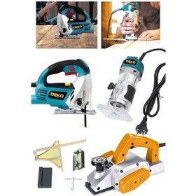 Resim Deko Turkey DKT3PFD 3 Makine Atölye Seti Freze Dekupaj Planya Mak 