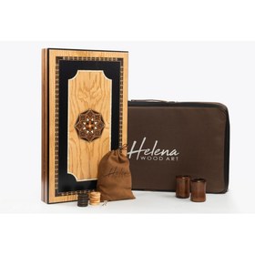 Resim Helena Wood Art Pure Siyah-Dış Budak 52x30x8 cm Tavla 