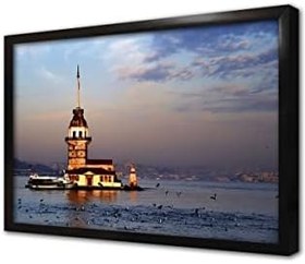 Resim Kız Kulesi Çerçeveli Cam Tablo 20x30 cm CA16064 