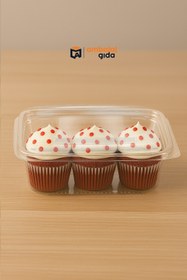 Resim Genel Markalar 1000 gr Sızdırmaz Saklama Kap Tek Kullan At Ambalaj Tatlı Kuruyemiş Plastik Kapaklı Kase - 50 Adet 