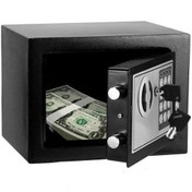 Resim Millian Italyan 17ef Elektronik Şifreli Çelik Para Kasası Otel Tipi Kasa 3mm Montaj Kit Hediye 