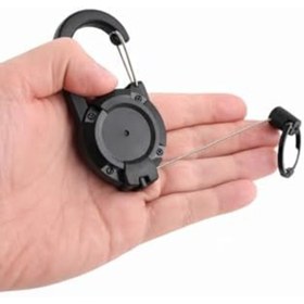 Resim SkyGOO Yoyo Anahtarlık Metal İpli Yaka Kartı Tutucu Büyük Boy Çekmeli Kart Aparatı Plastik Gövdeli Rozet Ki 