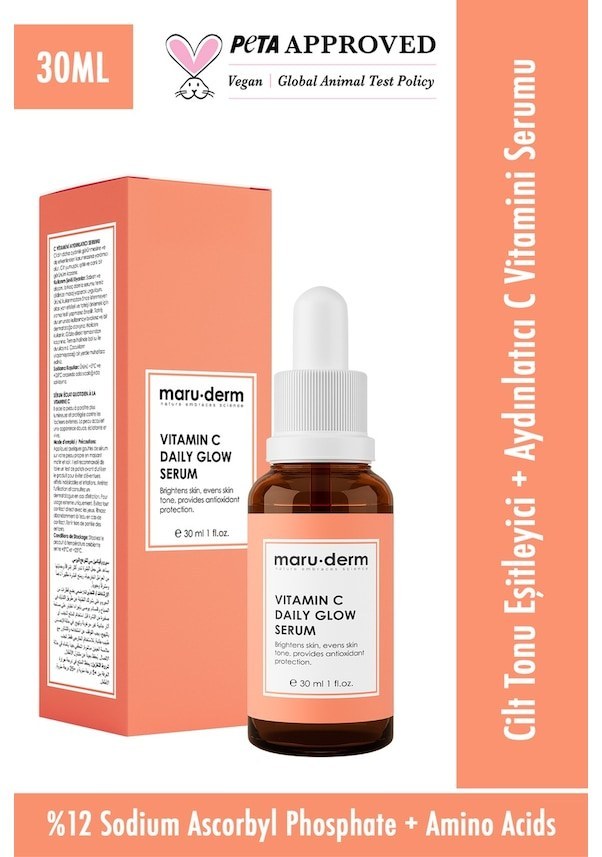 Maruderm C Vitamini Peptid Aydınlatıcı Bakım Serumu 30 ml Fiyatı ve Özelliklerı - Badem