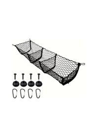 Resim Gateesat 3 Cep Metal Kancalı Ağır Hizmet Kargo Filesi Suv Kamyonet Minibüs 