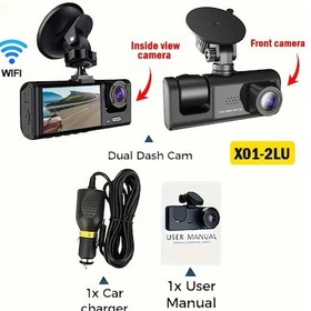 Resim Dash Cam Dual Lens 4k Uhd Kayıt Araba Kamerası Dvr Gece Görme Video Kaydedici Nowıfı-2cam 32g 