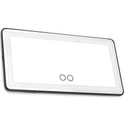 Resim Araba Güneşlikli Makyaj Aynası Şarj Edilebilir Led Işıklı Ayna 3 Işık Modu 60 Le Siyah 