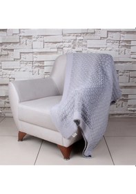 Resim Betires Home Ta15009 Örgü Koltuk Şalı Gri 