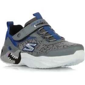 Resim Skechers Creature - Lights Büyük Erkek Çocuk Gri Işıklı Spor Ayakkabı 400617L Ccbl 