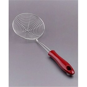 Resim Renkli Bakalit Saplı 14 cm Kızartma Kevgiri, Mutfakta Şıklık ve Fonksiyonellik 