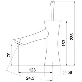 Resim Fontana F-611 Lavabo Bataryası Krom 