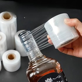 Resim 1 Rulo 23000cm Streç Film Shrink Wrap Non-Heating Sealing Machine Kullanımı Kolay Şişe Ambalaj Malzemeleri, Şişeler, Kavanozlar ve Kutular İçin Uygun 