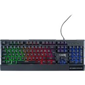 Resim Paddock TR-K115 USB Gaming Standart Rainbow Aydınlatma Siyah Q Kablolu Klavye Turbox