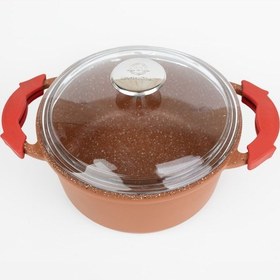 Resim Masterchef Aluminyum Döküm Derin Tencere 20 Cm Turuncu 