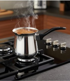 Resim Arsel Klasik Paslanmaz Çelik Cezve No:2 