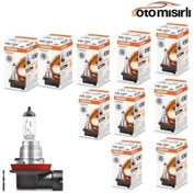 Resim Osram H8 Sis Far Ampül 35W 12V Made İn Germany 10 Adet 