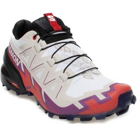 Resim Salomon SpeedCross 6 Beyaz/Renkli Kadın Ayakkabı Çok Renkli 