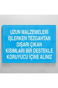 Resim TECHNOPA Uzun Malzemeleri Işlerken Tezgahtan Dışarı Çıkan Kısımları Bir Destekle Koruyucu Içine Alınız 60x90c 